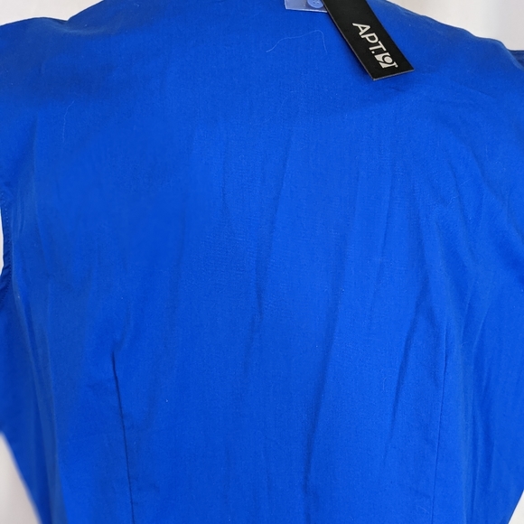 ☀️Apt 9 NWT pleated top Large blue - Picture 10 of 14